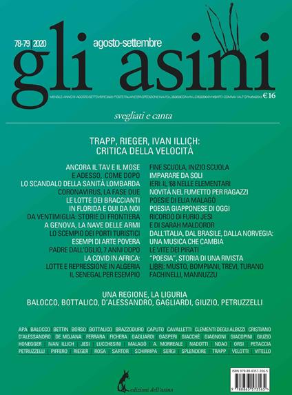 Gli asini. Rivista di educazione e intervento sociale (2020). Vol. 78-79 - Federica Lucchesini - ebook