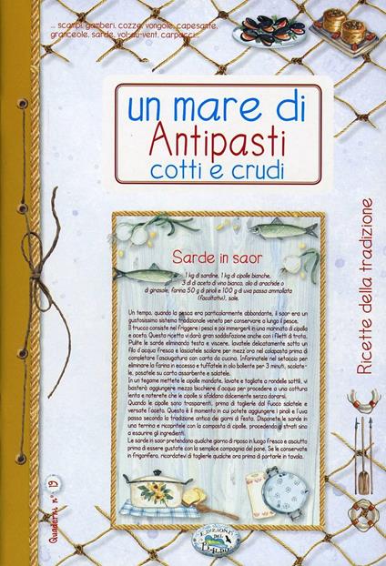 Un mare di antipasti cotti e crudi. Quaderni di cucina - copertina