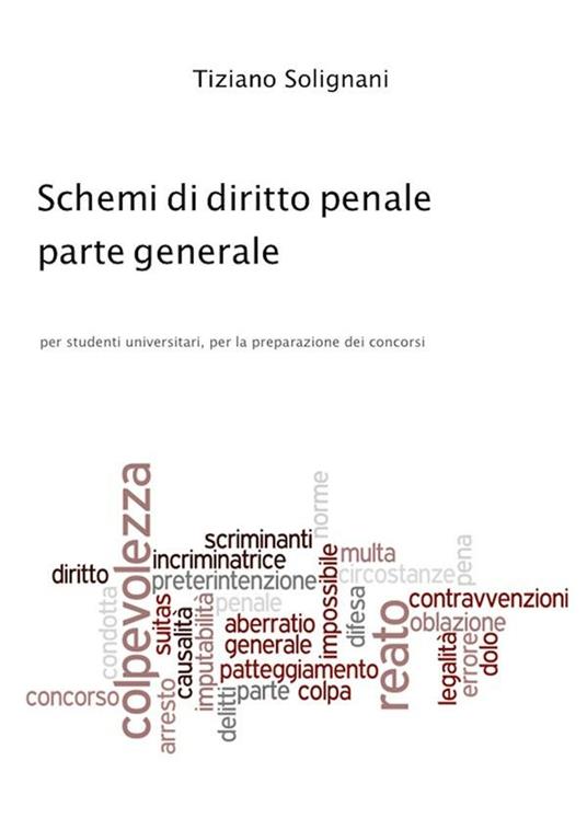 Schemi di diritto penale. Parte generale - Tiziano Solignani - ebook
