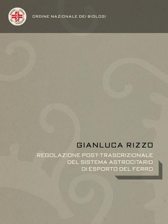 Regolazione post-trascrizionale del sistema astrocitario di esporto del ferro - Gianluca Rizzo - ebook