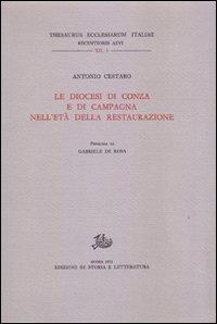 Le diocesi di Conza e di Campagna nell'età della Restaurazione - Antonio Cestaro - copertina