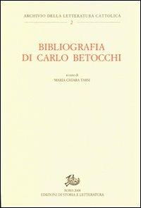 Bibliografia di Carlo Betocchi - copertina