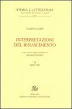 Interpretazioni del Rinascimento (1950-1990). Vol. 2