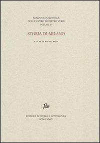 Storia di Milano - Pietro Verri - copertina