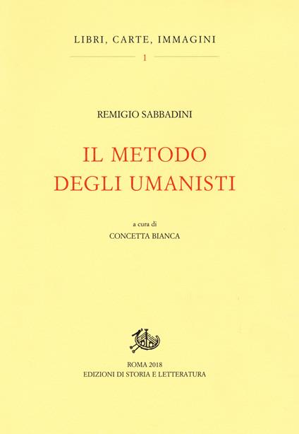 Il metodo degli umanisti - Remigio Sabbadini - copertina