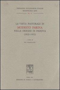 La visita pastorale di Modesto Farina nella diocesi di Padova (1822-1832) - copertina