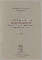 Le visite pastorali di Giuseppe Callegari nella diocesi di Padova (1884-1888/1893-1905)