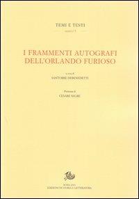 I frammenti autografi dell'Orlando furioso - copertina