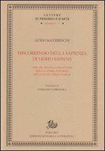 Discorrendo della sapienza di homo sapiens. Appunti, spunti e congetture per una storia naturale dell'umanità degli uomini
