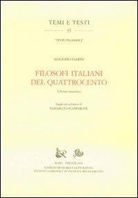 Filosofi italiani del Quattrocento. Ediz. anastatica - Eugenio Garin - copertina