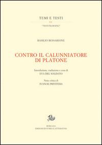 Contro il calunniatore di Platone - Basilio Bessarione - copertina