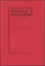 Ricerche di storia sociale e religiosa. Vol. 82
