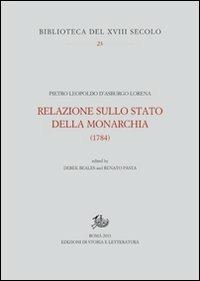 Relazione sullo stato della monarchia (1784) - copertina