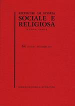 Ricerche di storia sociale e religiosa (2013). Vol. 84