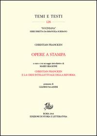 Opere a stampa - Christian Francken - copertina