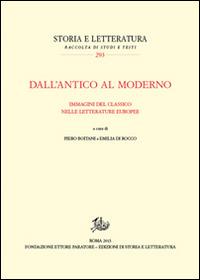 Dall'antico al moderno. Immagini del classico nelle letterature europee - copertina