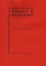 Ricerche di storia sociale e religiosa. Vol. 87