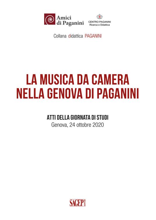 La musica da camera nella Genova di Paganini. Atti della giornata di studi (Genova, 24 ottobre 2020) - copertina