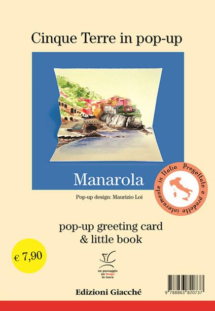 Manarola in pop-up. Pop-up greeting card e little book. Ediz. illustrata - Maurizio Loi - copertina