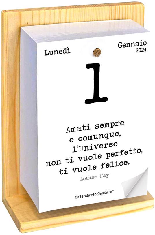 Calendario geniale 2024 con supporto - My Life - Cartoleria e scuola