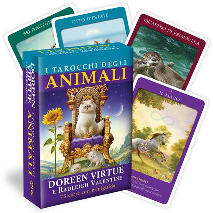 I tarocchi degli animali. Con 78 Carte - Doreen Virtue,Valentine Radleigh - copertina