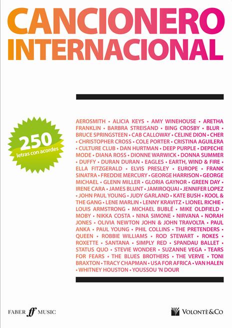 Cancionero internacional - copertina
