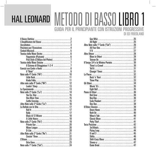 Metodo di basso. Guida per il principiante. Con CD Audio. Vol. 1 - Ed Friedland - 2