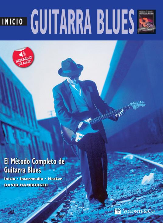 Guitarra blues. Inicio. Con File audio per il download - David Hamburger - copertina