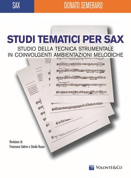 Studi tematici per sax - Semeraro - copertina