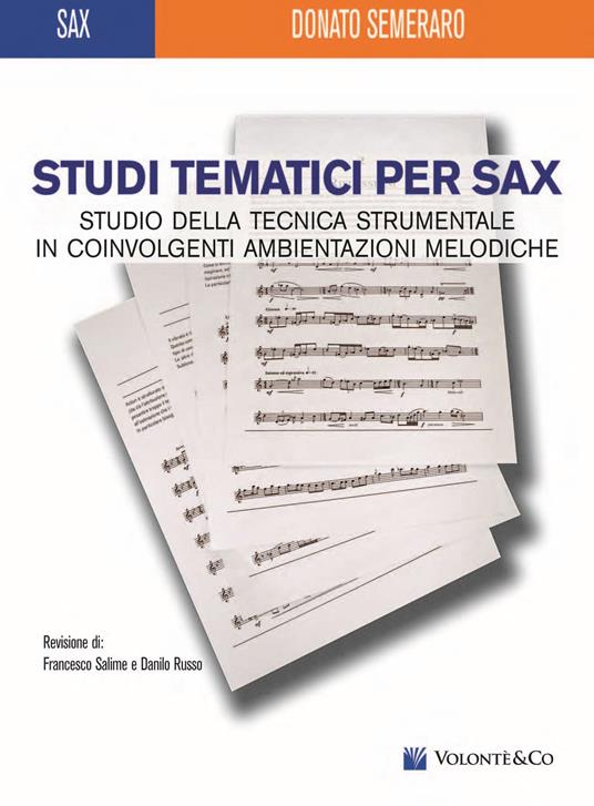Studi tematici per sax - Semeraro - copertina