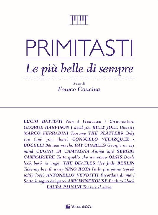  Primi Tasti. Le Più Belle di Sempre. F. Concina. Spartiti Pianoforte - copertina