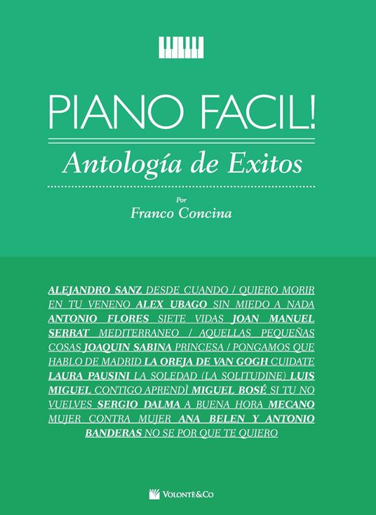 Piano facil! Antologia exitos - Franco Concina - copertina