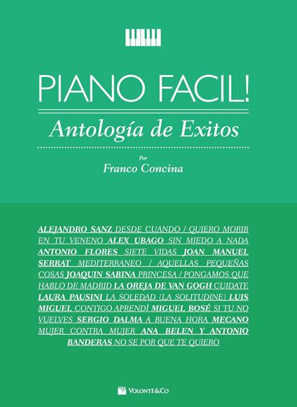 Piano facil! Antologia exitos - Franco Concina - copertina