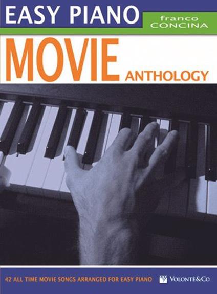 Easy piano movie anthology - Franco Concina - copertina