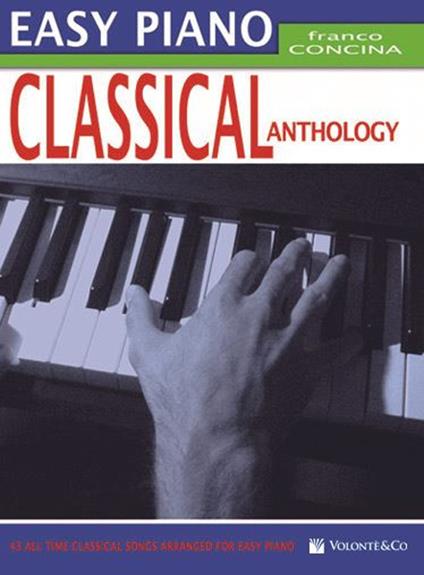Easy piano classical anthology - Franco Concina - copertina