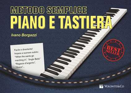 Libro Metodo semplice piano e tastiera Ivano Borgazzi