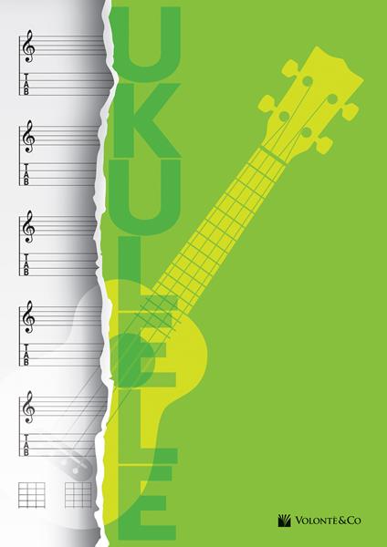 Quaderno di musica ukulele. Quaderno pentagrammato - copertina