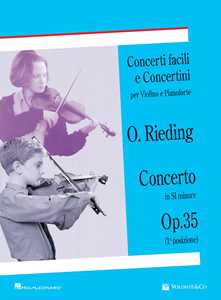 Libro Concerto in Si minore op. 35 (1ª posizione). Concerti facili e concertini per violino e pianoforte Oskar Rieding