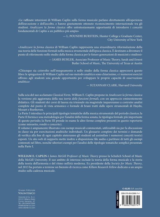 Analizzare la forma classica. Un manuale per gli studenti - William E. Caplin - 3