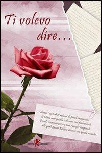 Ti volevo dire... - copertina
