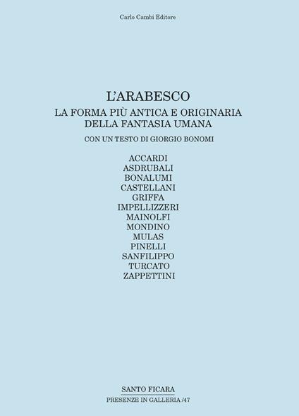 L'arabesco. La forma più antica e originaria della fantasia umana - Giorgio Bonomi - copertina