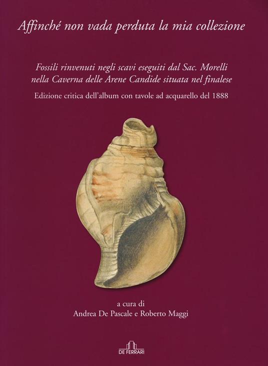 Affinché non vada perduta la mia collezione. Fossili rinvenuti negli scavi eseguiti dal Sac. Morelli nella Caverna delle Arene Candide situata nel finalese. Ediz. illustrata - copertina