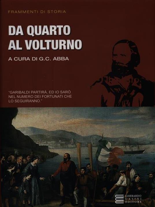 Da Quarto al Volturno - Giuseppe Cesare Abba - copertina