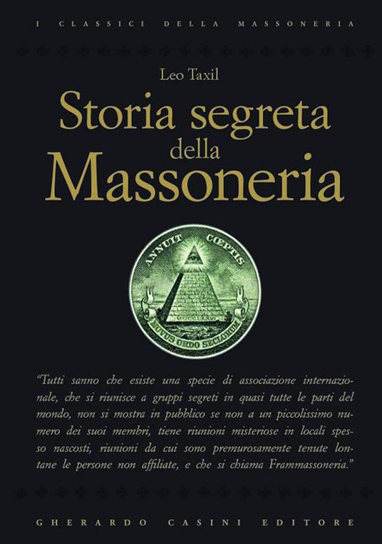 Storia segreta della Massoneria - Leo Taxil - copertina