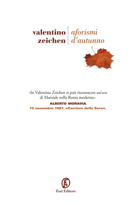 Aforismi d'autunno - Valentino Zeichen - ebook