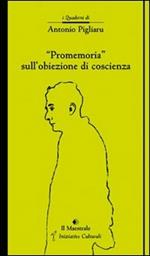 «Promemoria» sull'obiezione di coscienza