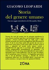Storia del genere umano - Giacomo Leopardi - copertina