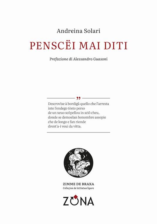Penscëi mai diti - Andreina Solari - copertina