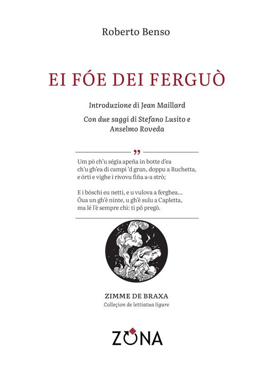 Ei fóe dei ferguò - Roberto Benso - copertina