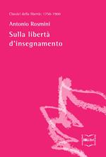 Sulla libertà d'insegnamento